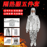Quần áo chống cháy 1000 độ chịu nhiệt độ cao Quần áo chống cháy 500 độ chống bức xạ chống bỏng nhiệt độ cao cách nhiệt quần áo bảo hộ áo bảo hộ có gắn quạt