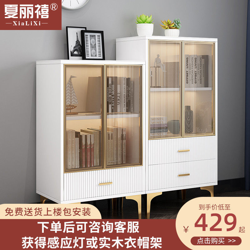 Bookshelves Landing Brief Shelve Living-room Light Lavish Collection Bookcase Bedrooms Small Multilayer Simple Children's Containing Cabinet
