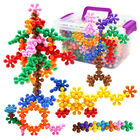 梅花积木3D旋转雪花片立体拼插塑料拼装3-7岁桌面益智玩具