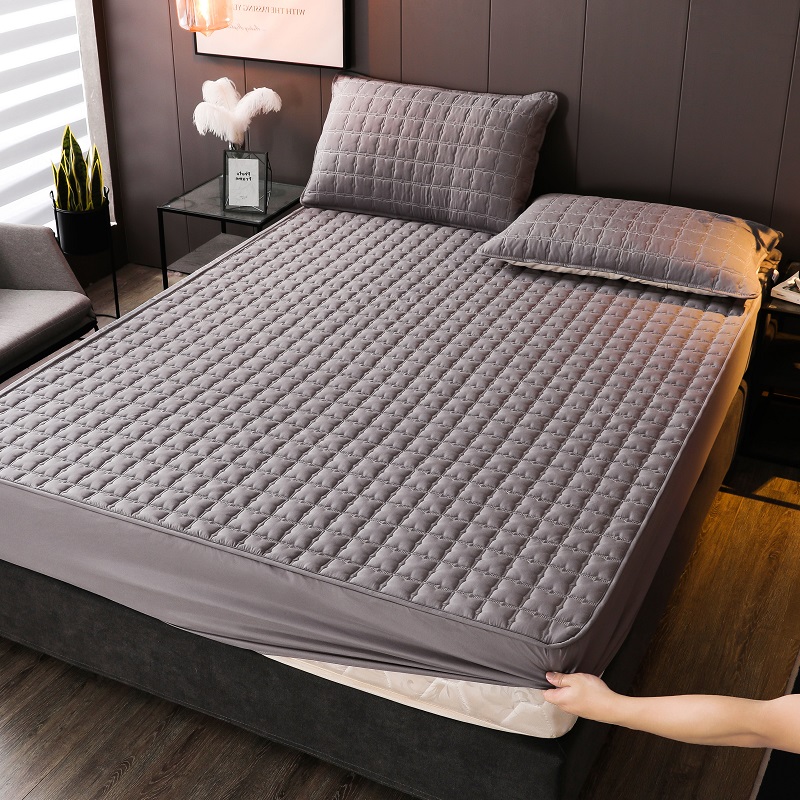 Bed sheet single-piece quilted thickened Simmons mattress cover custom non-slip hotel bed cover all-inclusive dust cover cover