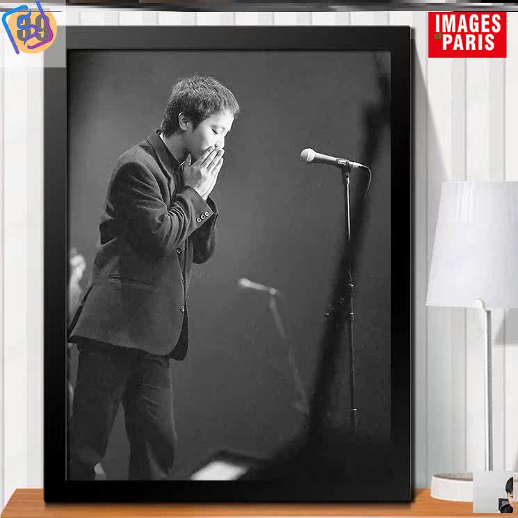 Bar personality jazz retro decorative painting rock poster music art hanging painting band guitar master piano shop