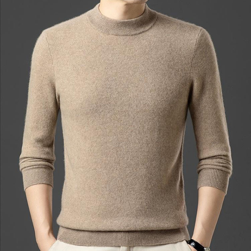 Romon Cashmere Sweater Men's Pure Cashmere 2026 Spring and Autumn New Thickened Half-Turtleneck 100% Wool Sweater Romon Cashmere Sweater Men's Pure Cashmere 2026 Spring and Autumn New Thickened Half-Turtleneck 100% Wool Sweater