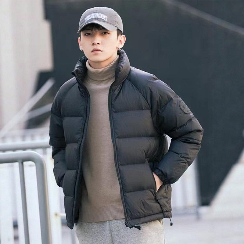 Romon High-End Stand-Collar Short White Duck down Jacket 2026 New Spring and Autumn Thickened Warm Casual Men's Coat Romon High-End Stand-Collar Short White Duck down Jacket 2026 New Spring and Autumn Thickened Warm Casual Men's Coat