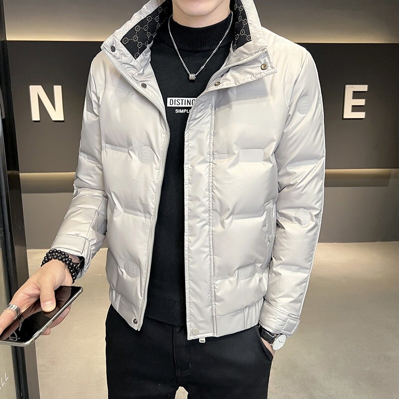 Romon Lightweight down Jacket for Men, Short Style with Stand Collar, Spring and Autumn 2026 New Trendy High-End White Duck down Thickened Men's Coat Romon Lightweight down Jacket for Men, Short Style with Stand Collar, Spring and Autumn 2026 New Trendy High-End White Duck down Thickened Men's Coat