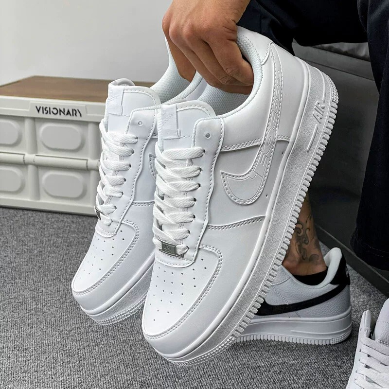 Official Website Genuine Aj Air Force 1 Men's Shoes Putian Sneakers Af1 Women's Shoes Height-Increasing Versatile Student Sports Casual Shoes