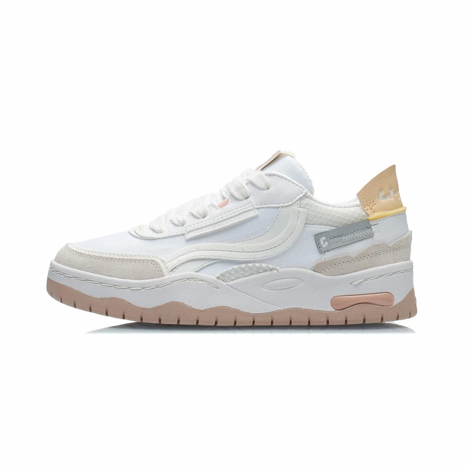 Li Ning 2022 new product CF women's low-top lace-up round head wear-resistant classic casual sports series shoes AGCR300