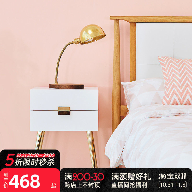 Bedside table simple modern bedside small cabinet storage cabinet storage cabinet Nordic ins style bedroom light luxury small