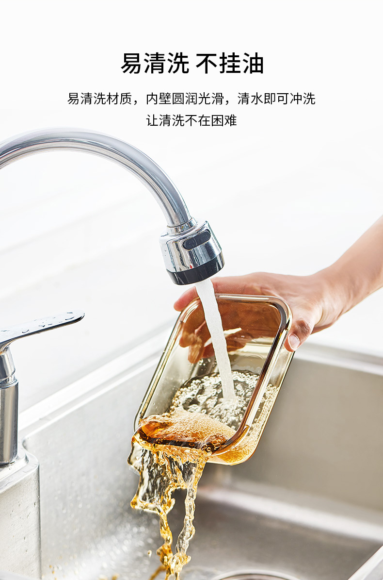 美国 康宁 snapware 耐热玻璃保鲜饭盒 630ml+980ml 图8