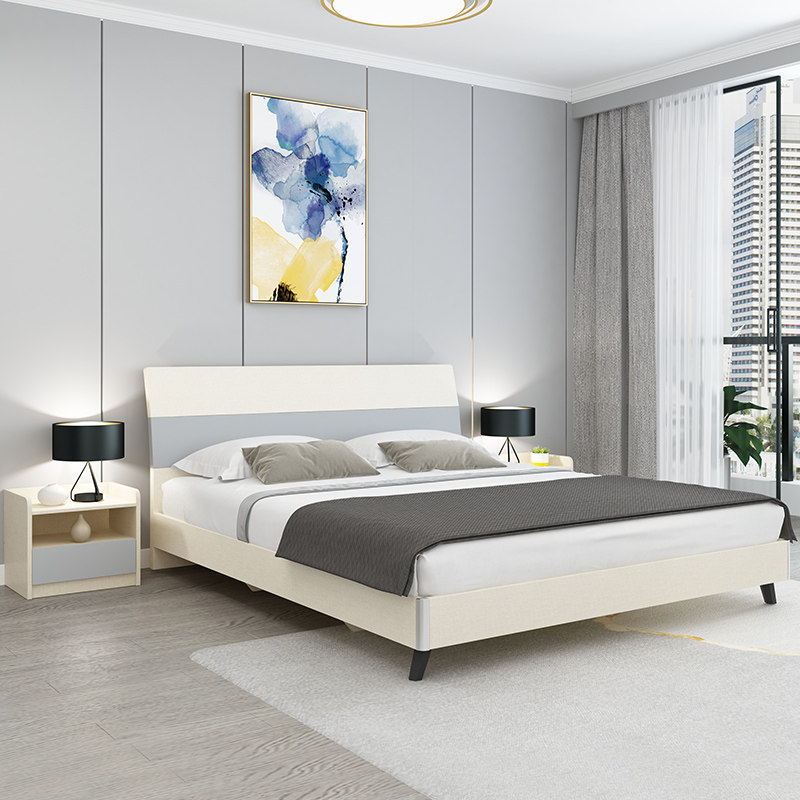 Modern minimal 1 5 m bed Nordic small beds 1 8 m economy plate assembly frame bed