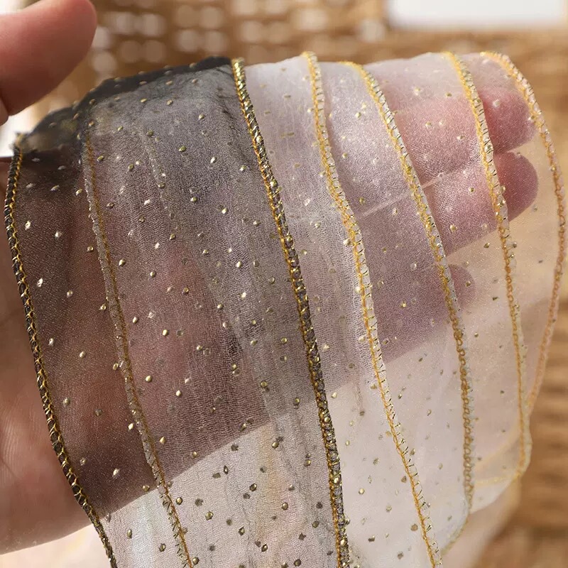 Gold-Stamped Bubble Dot Mesh Shoelaces, a Pair of 5cm Wide Silk Chiffon Shoelaces for German Training Shoes, Af1, Aj1 Shoelaces Gold-Stamped Bubble Dot Mesh Shoelaces, a Pair of 5cm Wide Silk Chiffon Shoelaces for German Training Shoes, Af1, Aj1 Shoelaces