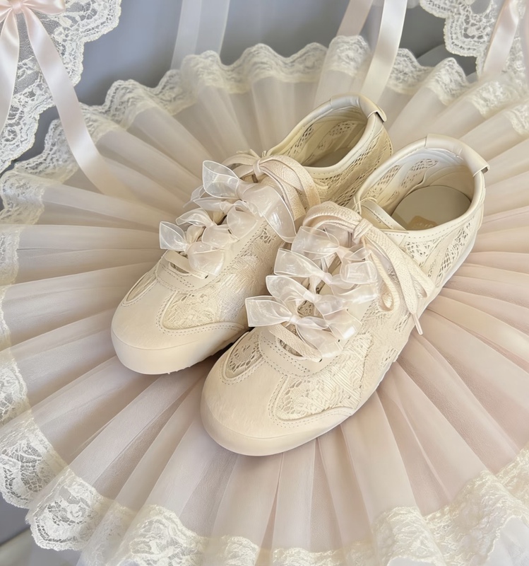 Lace Shoelaces, White Organza Chiffon Mesh, Transparent, Suitable for Onitsuka Tiger Ballet Shoes, German Training Silk Satin Ribbon Shoelaces Lace Shoelaces, White Organza Chiffon Mesh, Transparent, Suitable for Onitsuka Tiger Ballet Shoes, German Training Silk Satin Ribbon Shoelaces