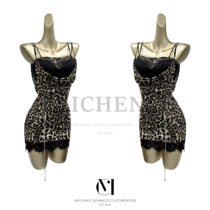 Meichen Dance Wear Summer New BAO WEN Latin Dance Smock Suspender Three-piece Practice Wear High-end Dance Wear for Women