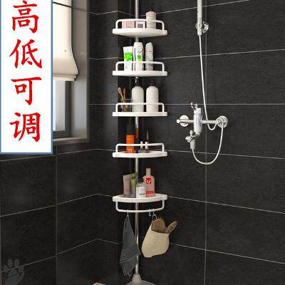 Telescopic Rod dressing room Corner Toilet Thickened floor Corner Shelf Living Room Toothbrush Furnishing Wash Terrace