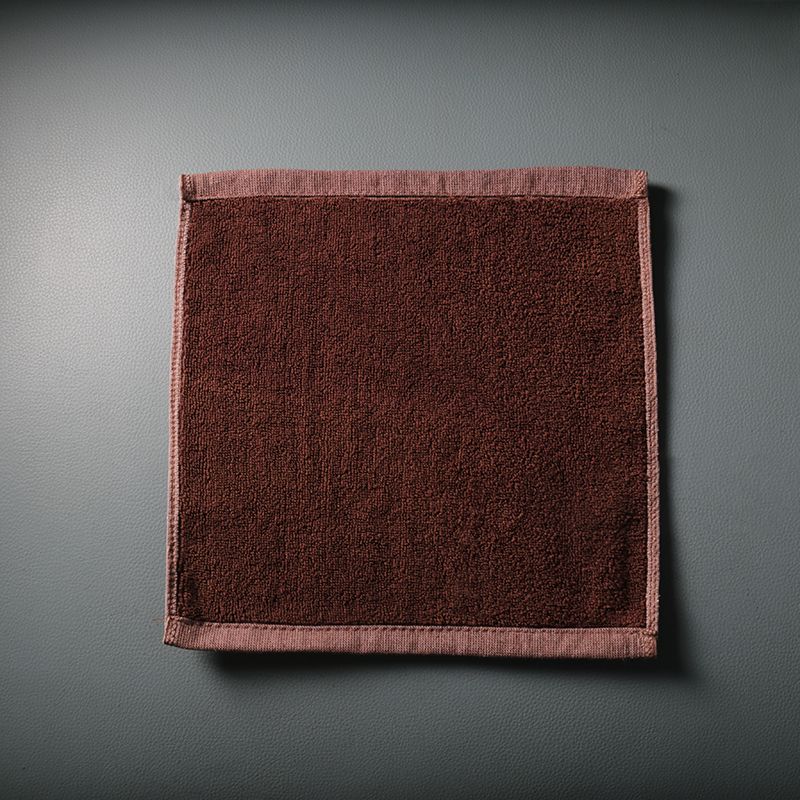 Pure Cotton Cleaning Cloth for Bar Counters, Kitchen Pure Cotton Towel, Small Square Towel, Absorbent Table Cloth, Coffee Color, Thickened Cotton