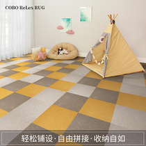 Pure Color Free Glue Splicing Bohemian Indian Block Carpet Living Room Knit Bedroom Clothing Cap Room Home Carpets