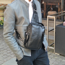 borggens Chest Bag Men Tide Cards Small Bags New Fashion Single Shoulder Bag Casual Chest Front Backpack Business Sloped Satchel Bag