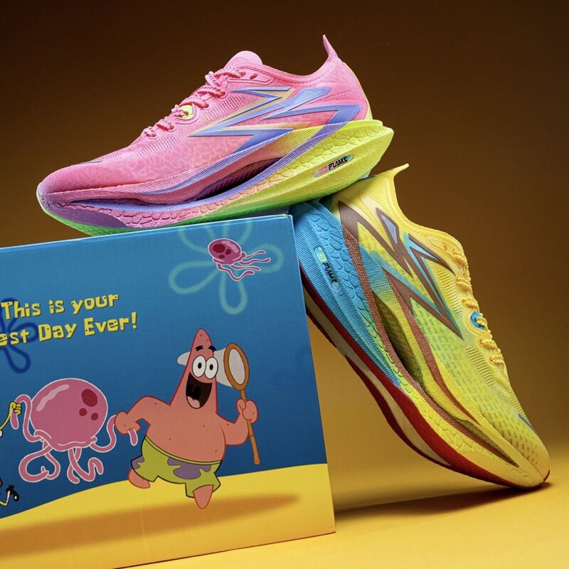4.0 Spongebob Full-Length Carbon Plate Ultra-Light Shock-Absorbing Sports Fitness Children's Running Shoes 4.0 Spongebob Full-Length Carbon Plate Ultra-Light Shock-Absorbing Sports Fitness Children's Running Shoes