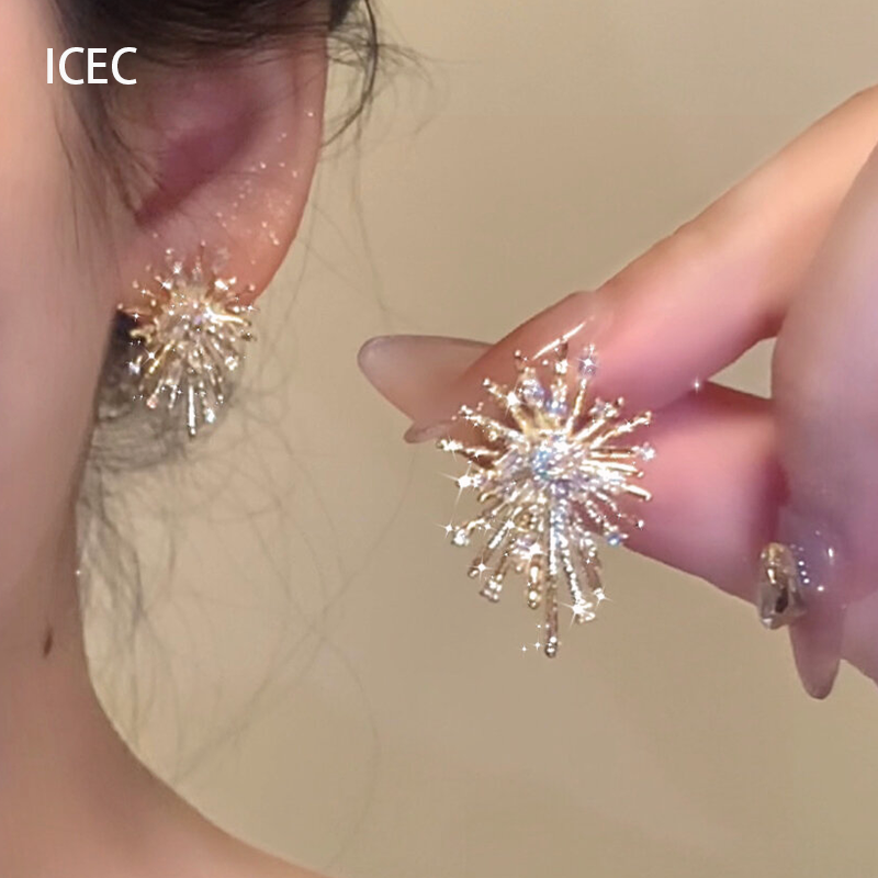 Золотые серьги, заушные клипсы, люксовый класс, стиль легкой роскоши, без прокола ушей