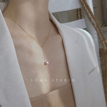 Light luxury niche pull clavicle chain women's high-end necklace