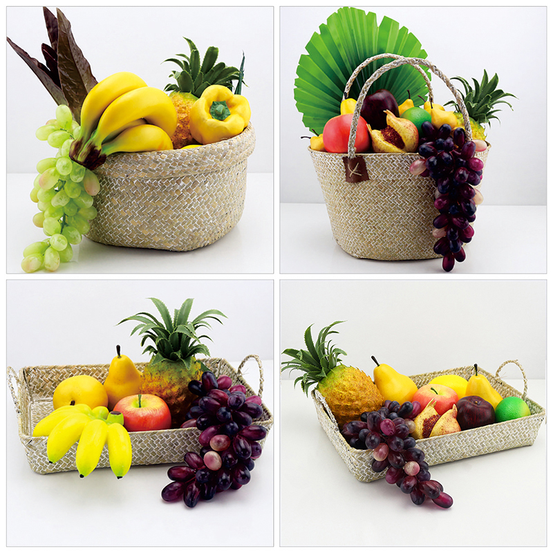 Model Room Kitchen Decoration Set, Pastoral Style, High-End Creative Fruit Basket, Simulated Fruit Set, Homestay Soft Furnishings