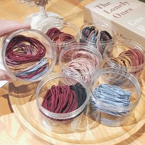 Head rope ins temperament tie hair simple cute colored little rubber band girl Korean decorative Net red hair rope Hairband