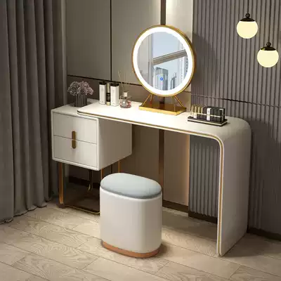 Solid wood dressing table bedroom modern simple small apartment Light luxury net red ins wind Nordic dressing table table storage cabinet