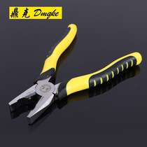 Manufacturer Dinke 45# steel tiger leather handle 6 inches 8 inches wire pliers vice head pliers hand tools