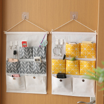 Storage bag bag bag wall hanging fabric door rear hanging pocket mobile phone wardrobe dormitory storage bag storage bag