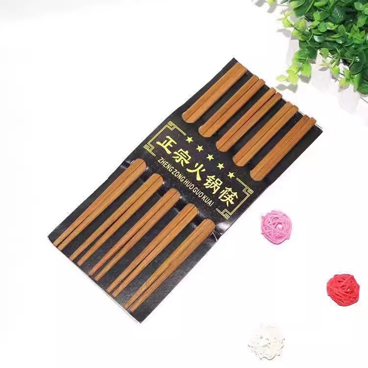 Pure natural wood chopsticks Home Underdeveloped No Mildew No Wax Hotel Fried Hot Pot Chopsticks Carbonated Sterilized Chopsticks-Taobao