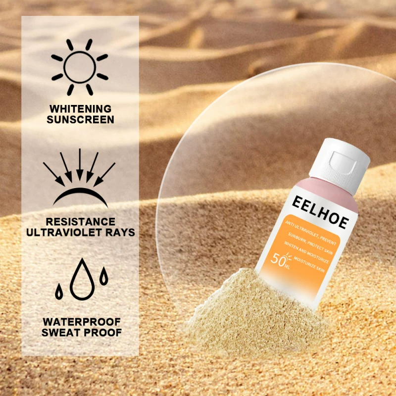[30/50 мл солнцезащитный бледняющий солнц крем SPF30 для лица и тела]