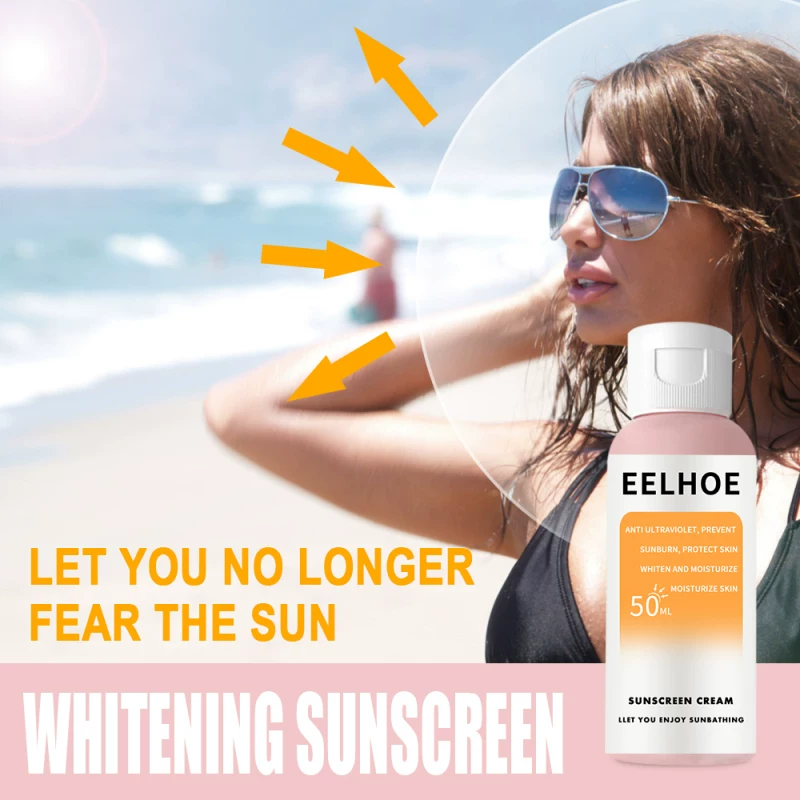 [30/50 мл солнцезащитный бледняющий солнц крем SPF30 для лица и тела]