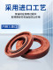 Fluoroelastomer wear-resistant, high temperature, acid and alkali resistant skeleton oil seal