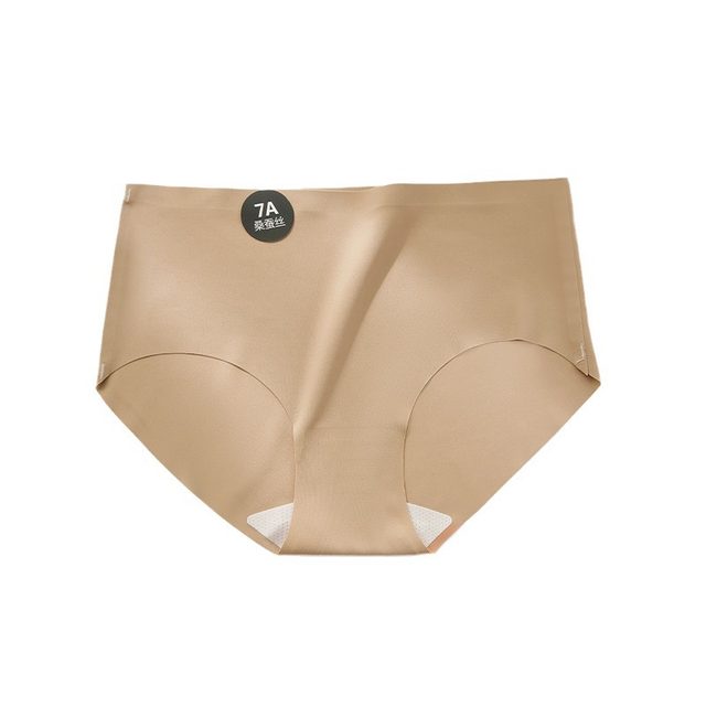 ໝວດໝູ່ 7A Mulberry Silk Cream Gift Box Antibacterial Silk Comfortable Breathable Anti-hippinch One-piece Seamless Women's Underwear