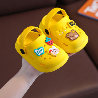 Japanese Imported Children's Slippers, Closed-Toe Boys' Cartoon Non-Slip Soft-Soled Indoor Home Slippers 2026 Baby Clogs — 4
