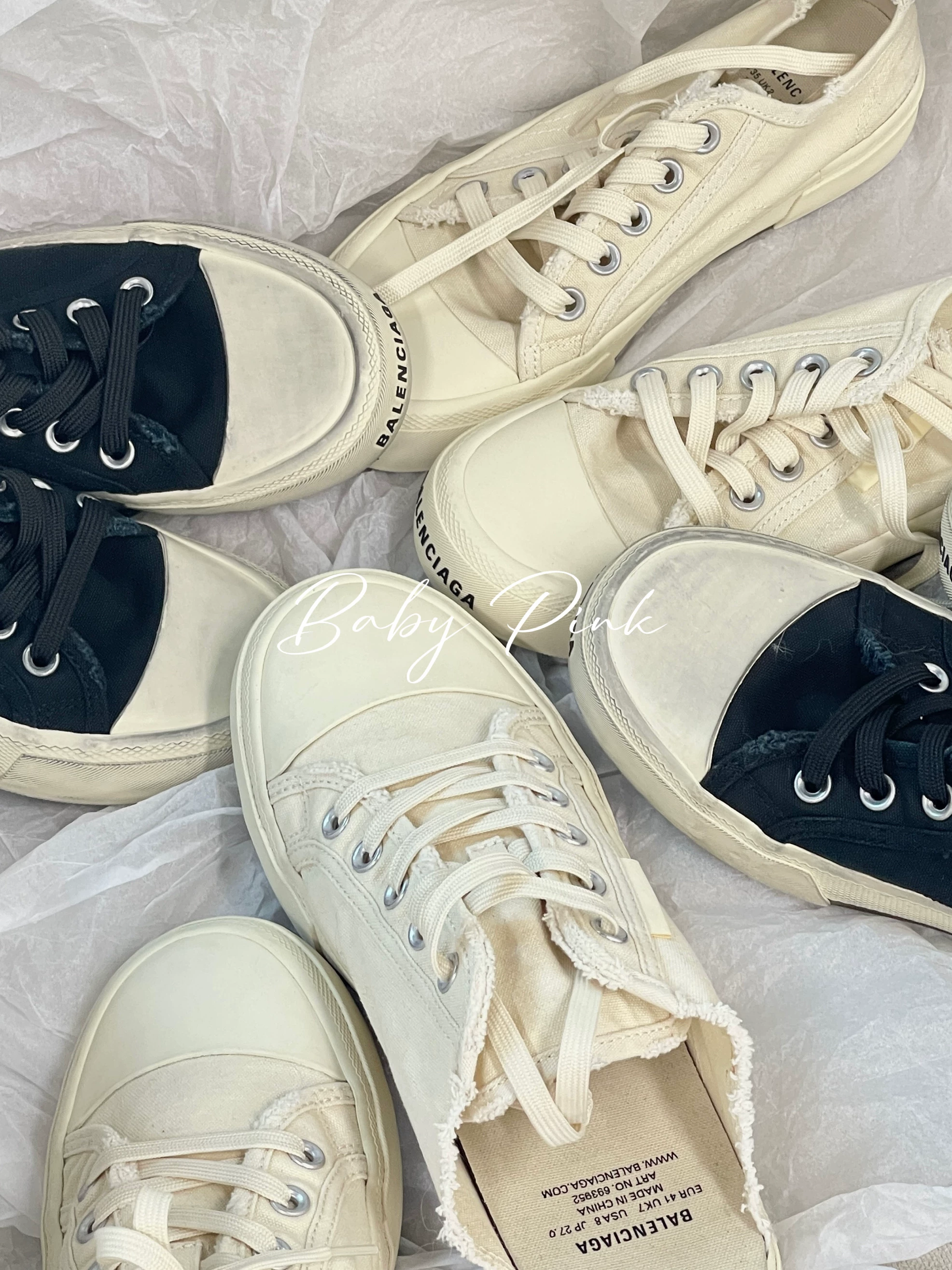 [Baby Pink] Balenciaga/Paris Family как старый нищий холщовые туфли ретро грязная обувь