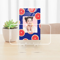Customize acrylic mobile phone holder personality Diy photo book for lazy person bracket portrait Scratching Creativity small gift