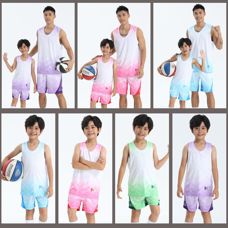 Latest basketball suit men's basketball game vest student basketball suit children's training suit customized