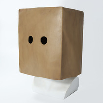 Popular Little Nightmares Game Mono Latex Mask Party Square Mask Carton Box Headgear Funny