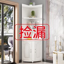 Eurostyle Triangle Cabinet Restaurant Wall Corner Cabinet Living-room Corner Small Wine Cabinet Partition Cabinet Xuanguan Cabinet Storage Decorative Cabinet Corner Cabinet