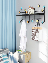 Free-to-punch Xuanguan Iron art wall Shelf Living Room Decoration Bedroom Wall Hanging Wall Shelf Doorway Wall-mounted Clothes Hook