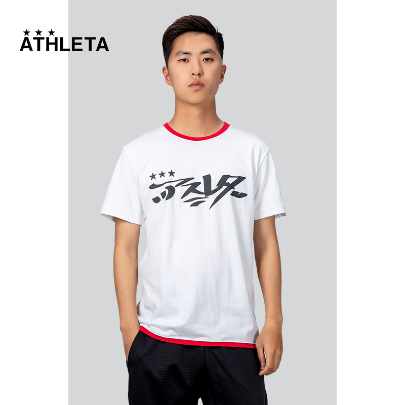 ATHLETA TOMI-E GRAFFITI JOINT SHORT SLEEVE T-SHIRT MALE TREND CASUAL BREATHABLE BLOUSE-T01