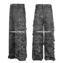 Twelve pockets Yehe 2024SS heavy industry gray camouflage overalls mens casual outdoor mountain gray
