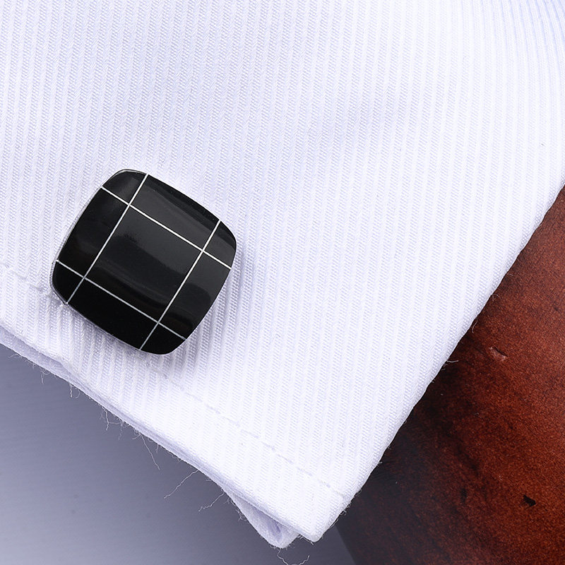 High-End Men's Business Cufflinks Gift Box Set Crystal Cufflinks French Style Unisex Cufflinks Shirt Cuff Studs