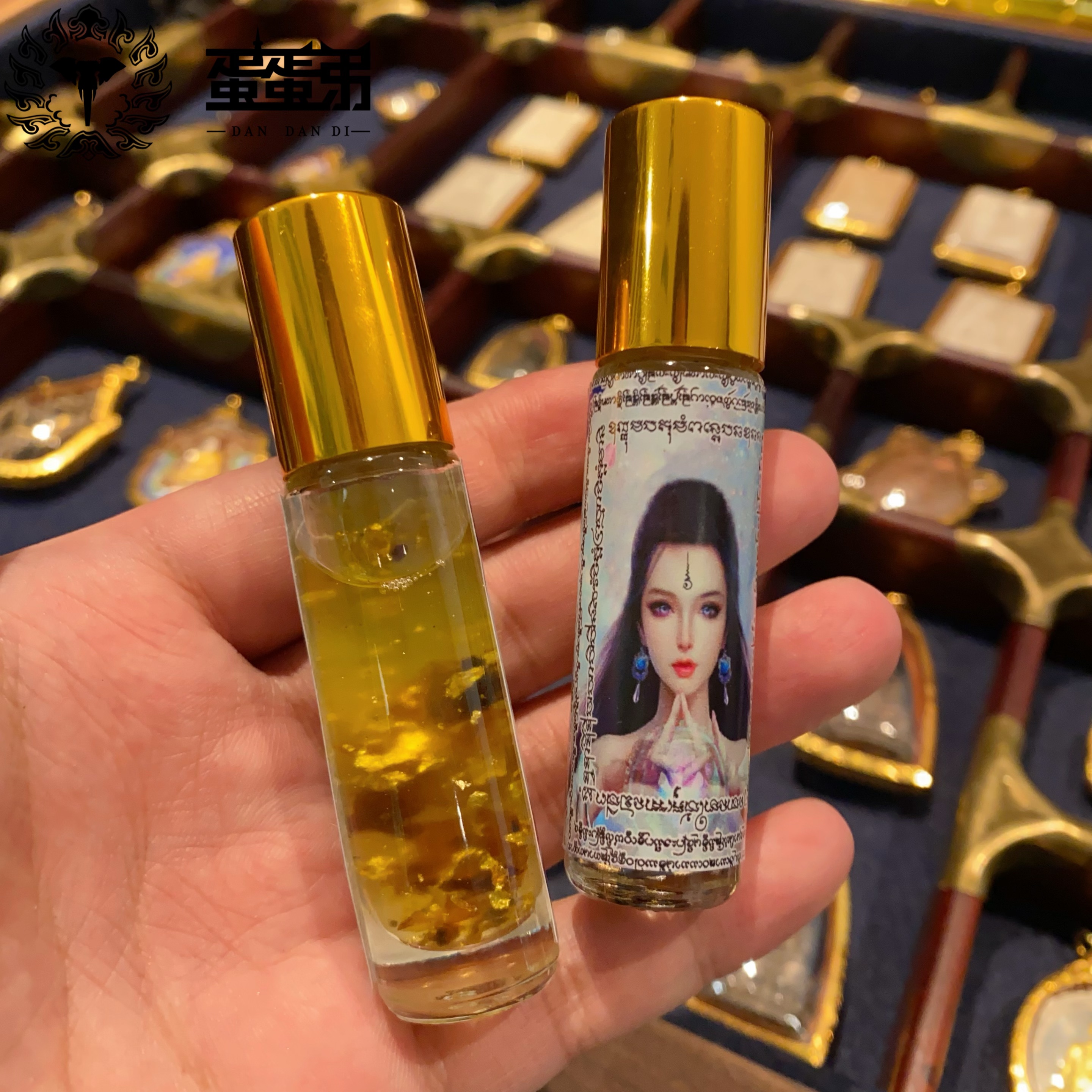 Egg-egg buddies Thai buddhist Azan Lamb by a glazed bottle of golden cover ball bearing-Taobao