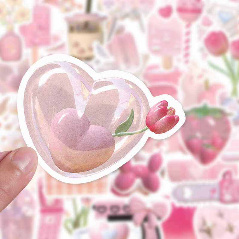 Girly Pink Ins120 Sticker Sheets DIY Journal Luggage Phone Decoration Stickers Laptop Girly Pink Ins120 Sticker Sheets DIY Journal Luggage Phone Decoration Stickers Laptop
