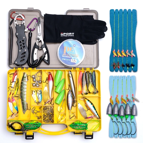 Луя фальшивая приманка, которая собирается убить полный набор приманки и руллеров Специальная пресноводная мино -виб -семя