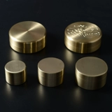 Маленькая латунная портативная система хранения для путешествий, чай Пуэр, коробка для хранения, пепельница