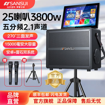Shanshui Square Dance Audio System with Display Screen Outdoor Karaoke All-In-One Machine Home Ktv Speaker Karaoke Machine