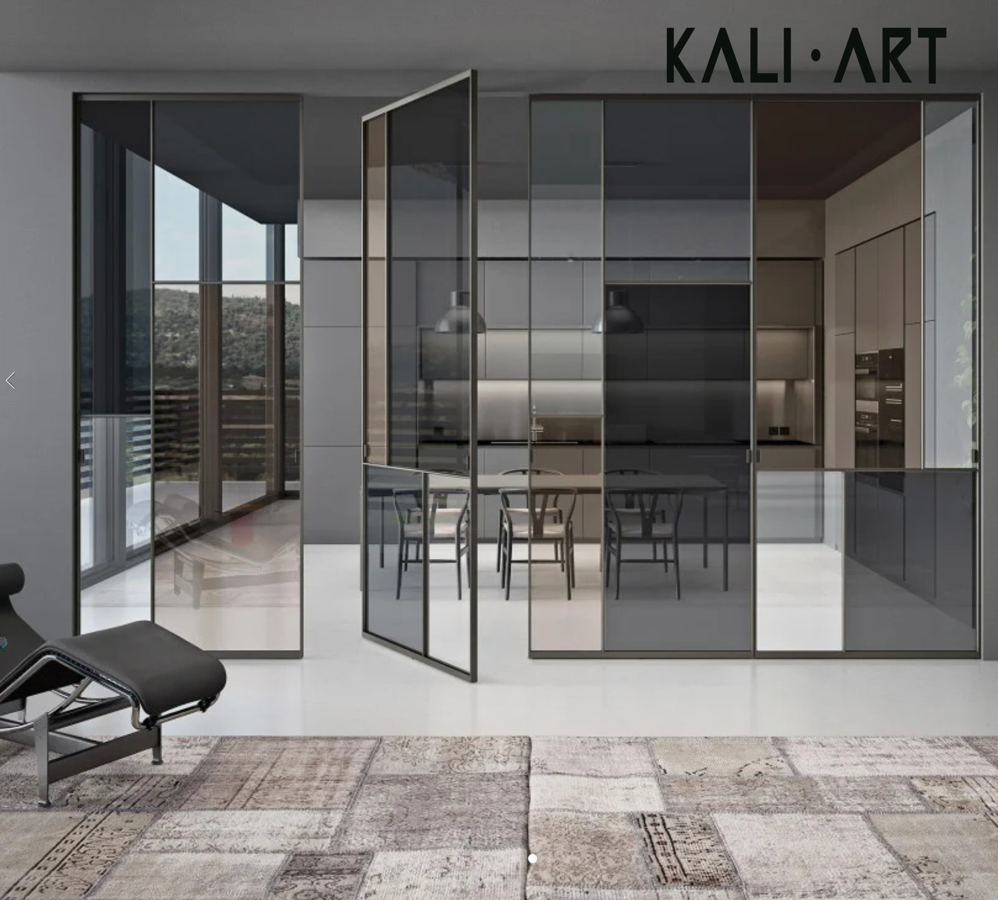 Brief approximately Changhong pane partition Hyun Guan Screen Glass Trim made narrow frame revolving door Balcony Kitchen Door Mobile Door