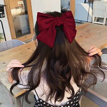Big bow hairpin female hairpin headdress net red hair rope Net red big bow hairpin female child hairpin South Korea